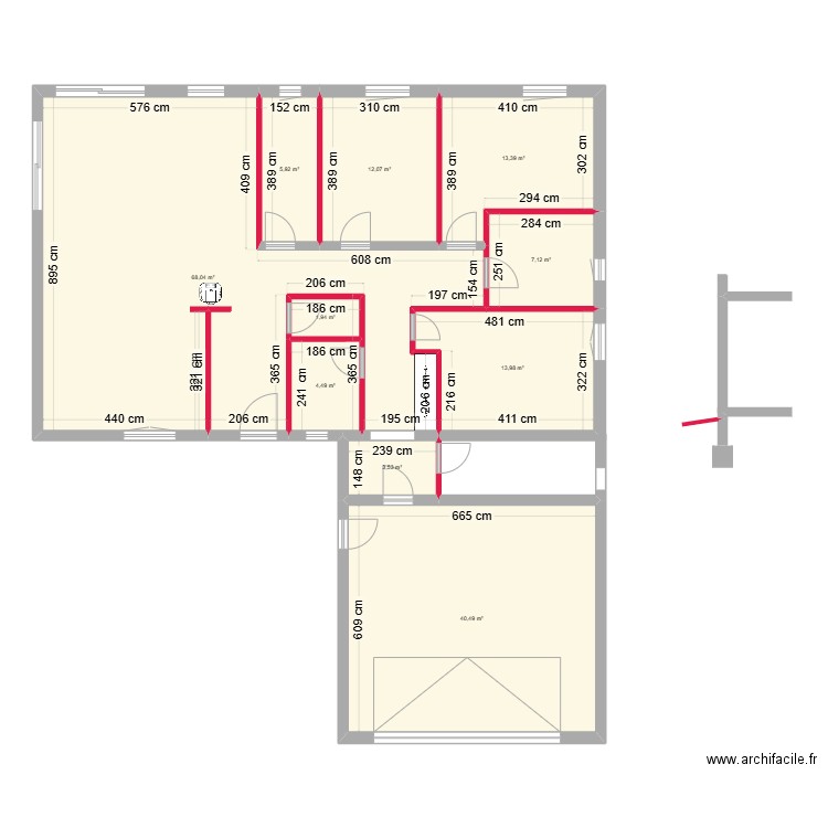 PLAN MOOSCH GO. Plan de 10 pièces et 171 m2