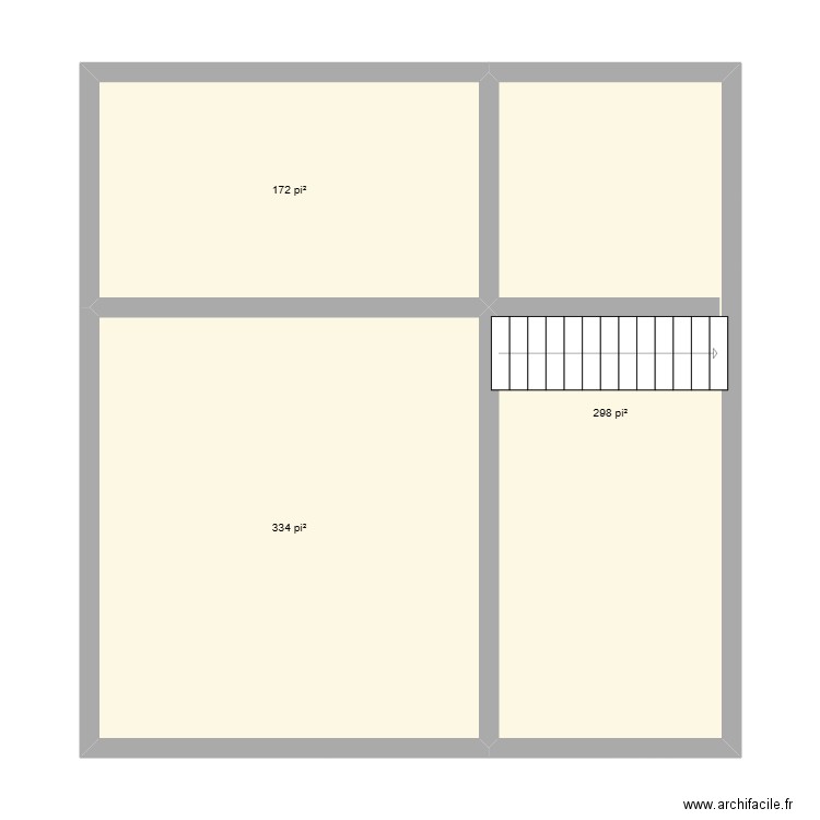 Plant sous-sol. Plan de 2 pièces et 76 m2