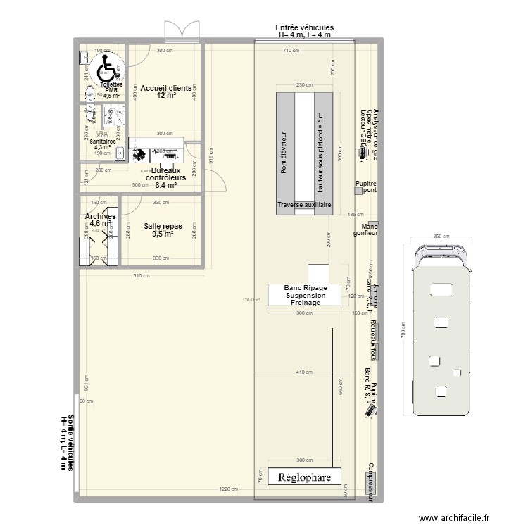 CCT VL FAUILLET v3. Plan de 7 pièces et 222 m2