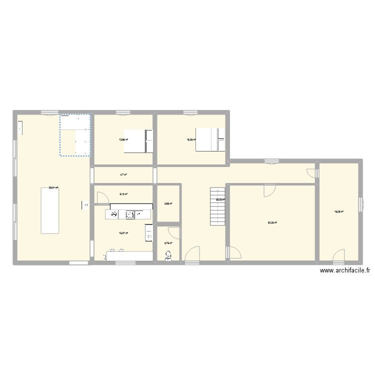 ferme 3. Plan de 11 pièces et 192 m2