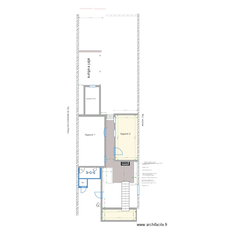 dernier plan 08/12/2024. Plan de 2 pièces et 21 m2