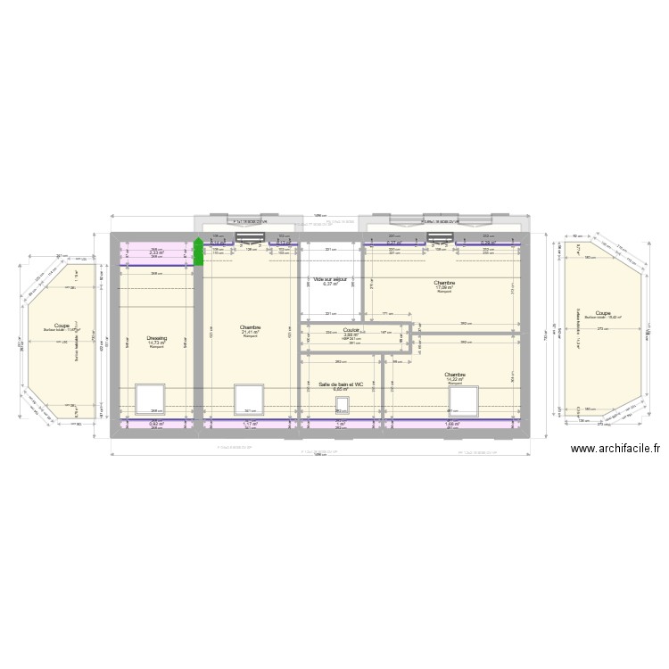 ML24015434. Plan de 24 pièces et 189 m2