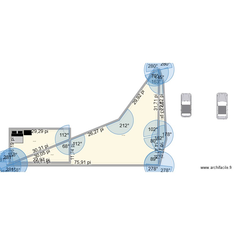 chambre . Plan de 4 pièces et 153 m2