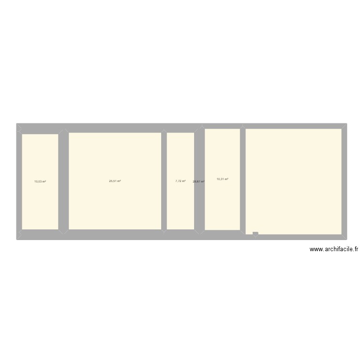 Maison. Plan de 5 pièces et 123 m2