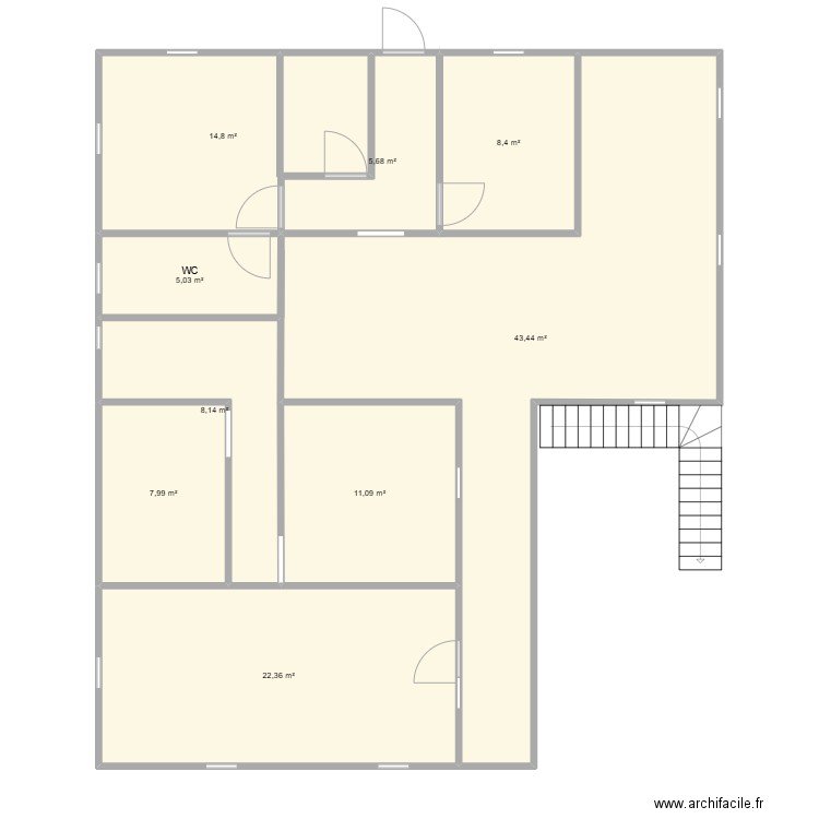 HOUSE DAIMOND UP. Plan de 9 pièces et 127 m2