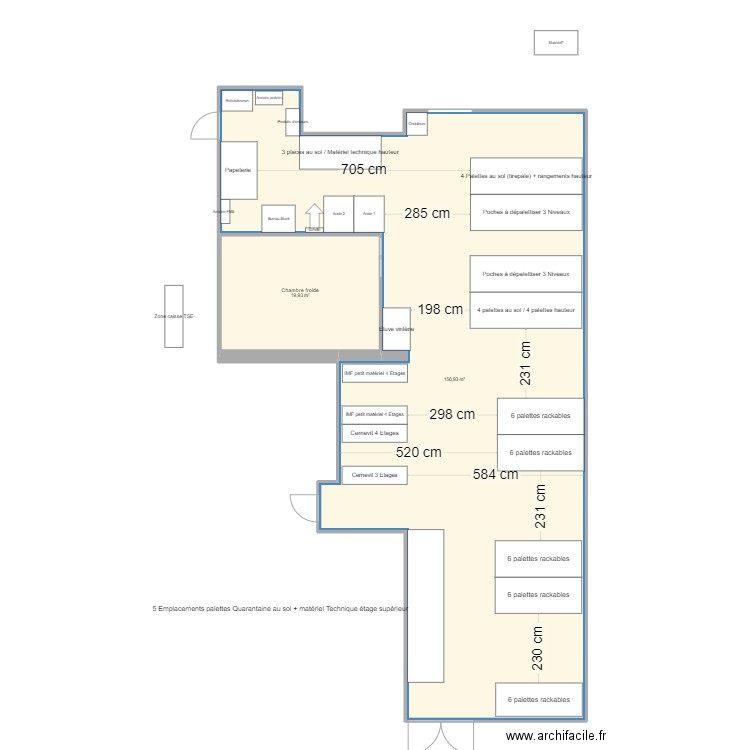 Stock v2. Plan de 2 pièces et 177 m2