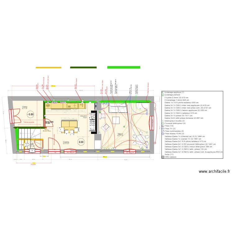 Membrey 23. Plan de 32 pièces et 363 m2