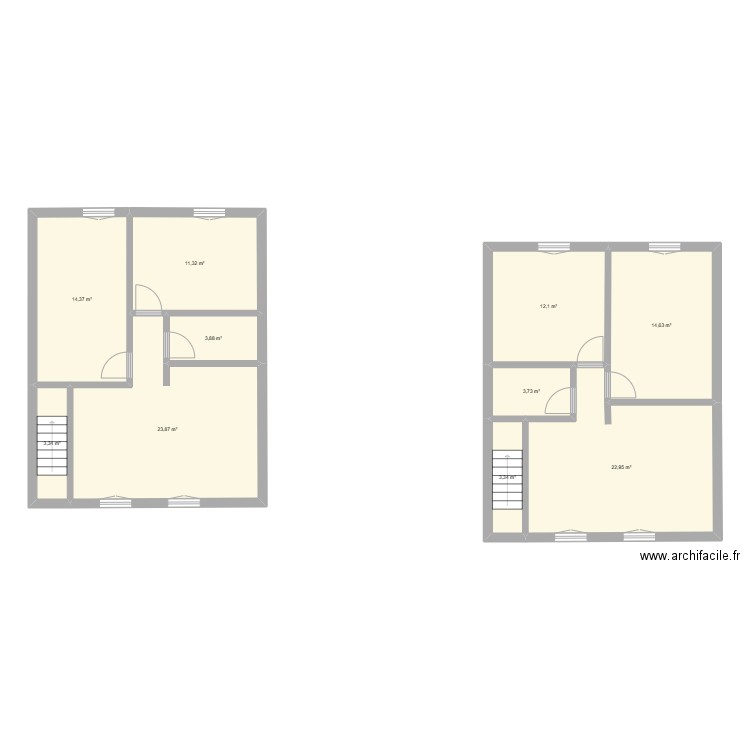 F3Montataire. Plan de 10 pièces et 114 m2