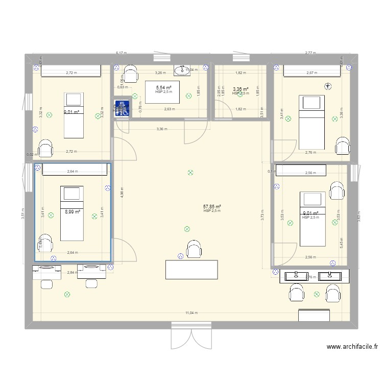 salon . Plan de 0 pièce et 0 m2