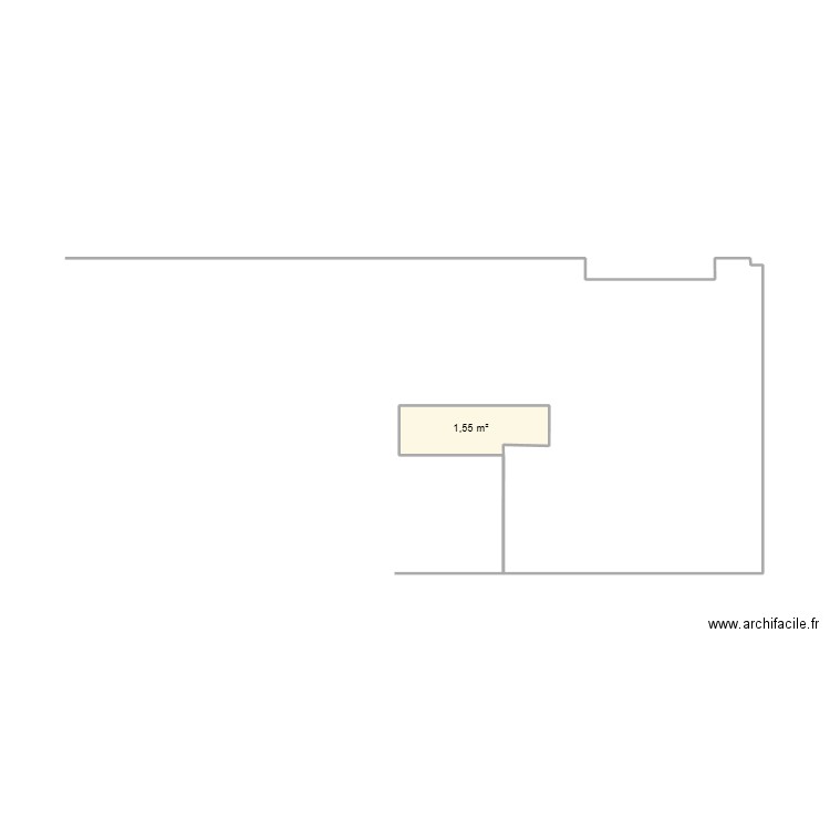 v3 andorre. Plan de 1 pièce et 2 m2