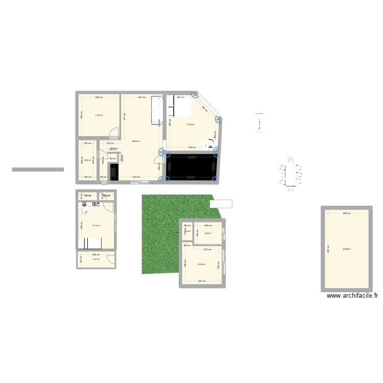 DUPATYFAMILY3. Plan de 13 pièces et 129 m2