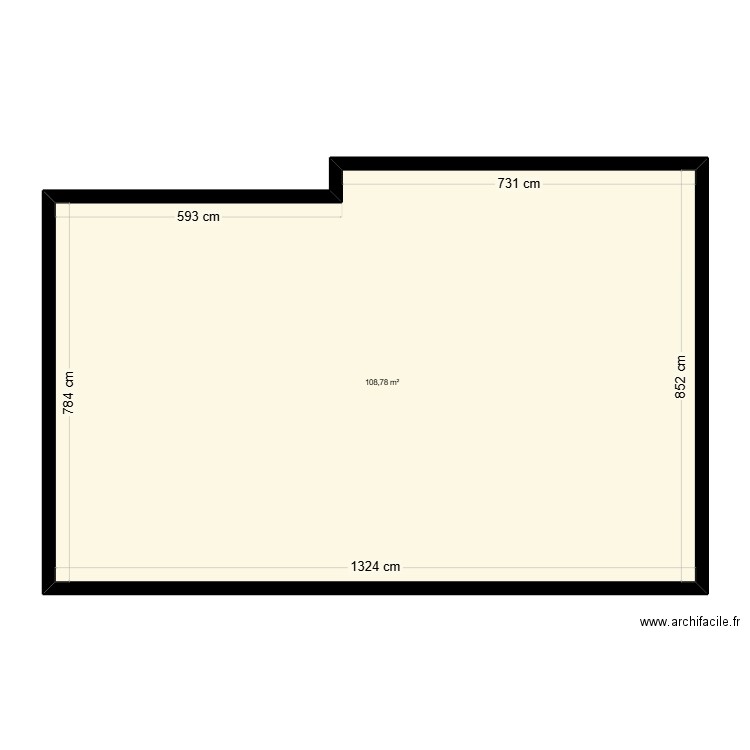 Maison. Plan de 1 pièce et 109 m2