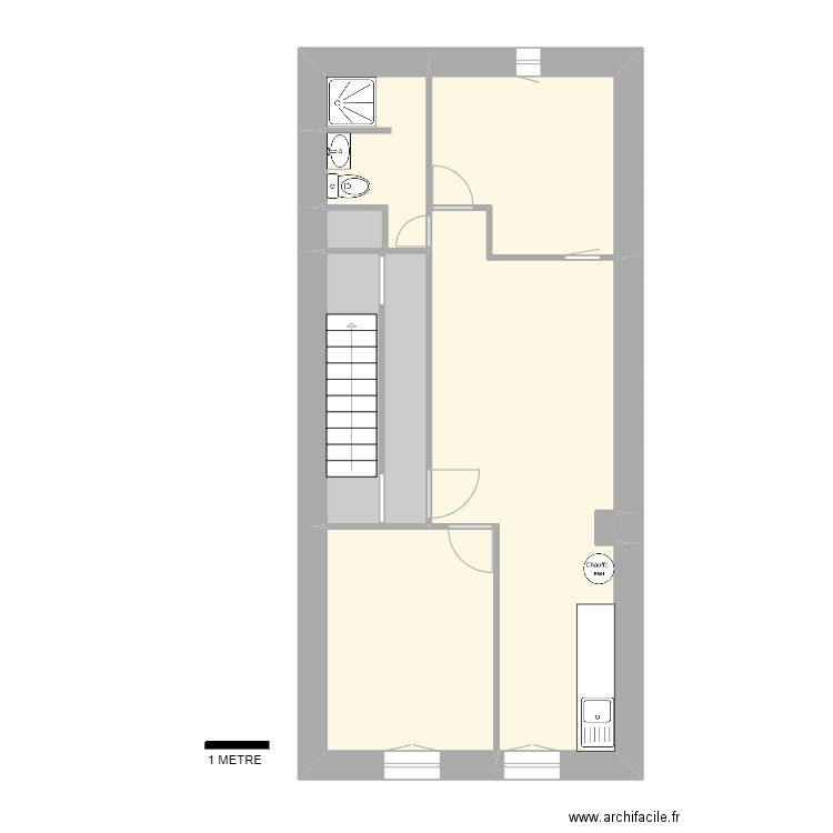 LLUCIA 22 R+3. Plan de 7 pièces et 48 m2