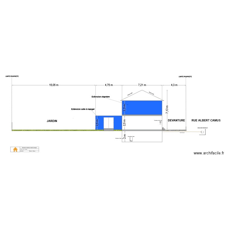 Plan de coupe. Plan de 0 pièce et 0 m2