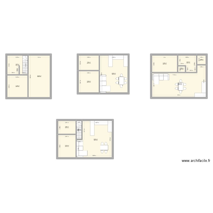 Idr. Plan de 15 pièces et 189 m2