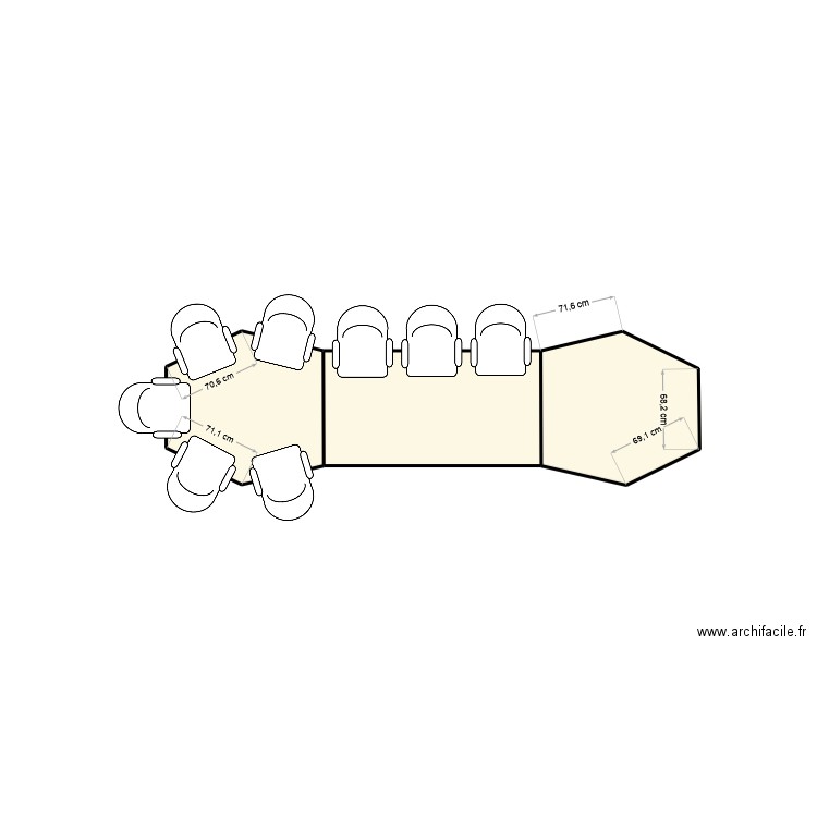 TABLE 2. Plan de 3 pièces et 5 m2