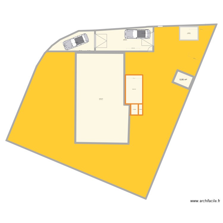 sp3c clôture garage 2 18 08 2024. Plan de 8 pièces et 232 m2