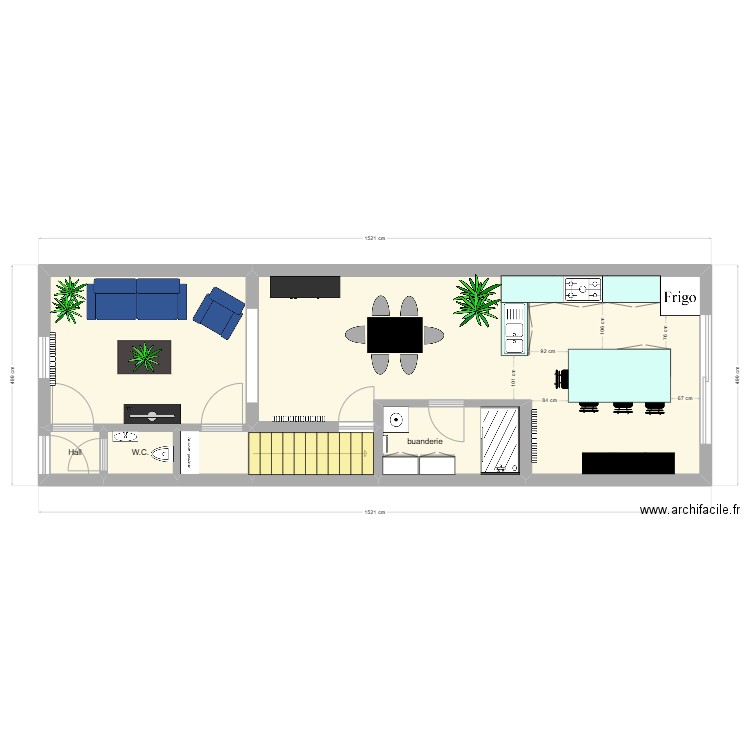 LUC & RUDY GOUY plan remodifié. Plan de 13 pièces et 120 m2