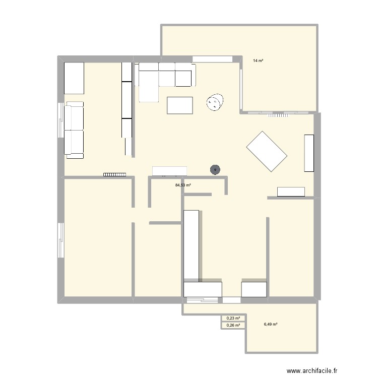 Maison Biganos. Plan de 5 pièces et 106 m2