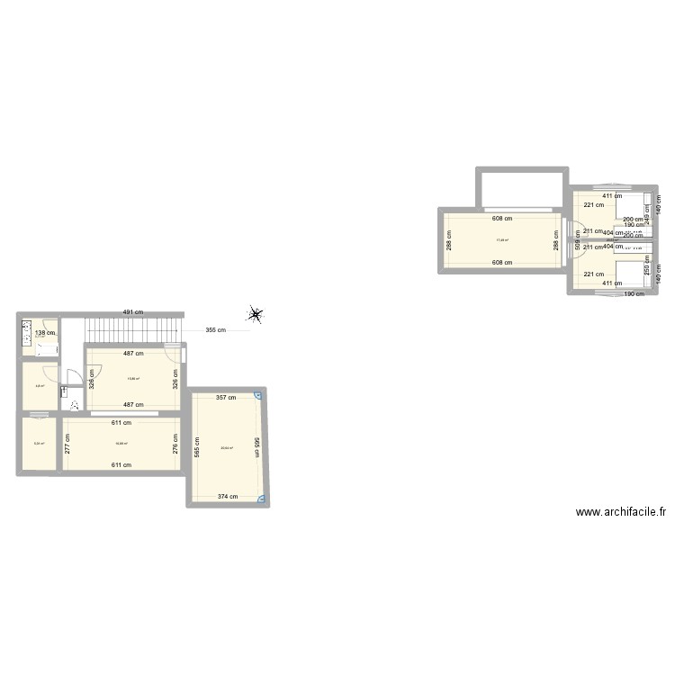 Casa Enghien. Plan de 8 pièces et 105 m2