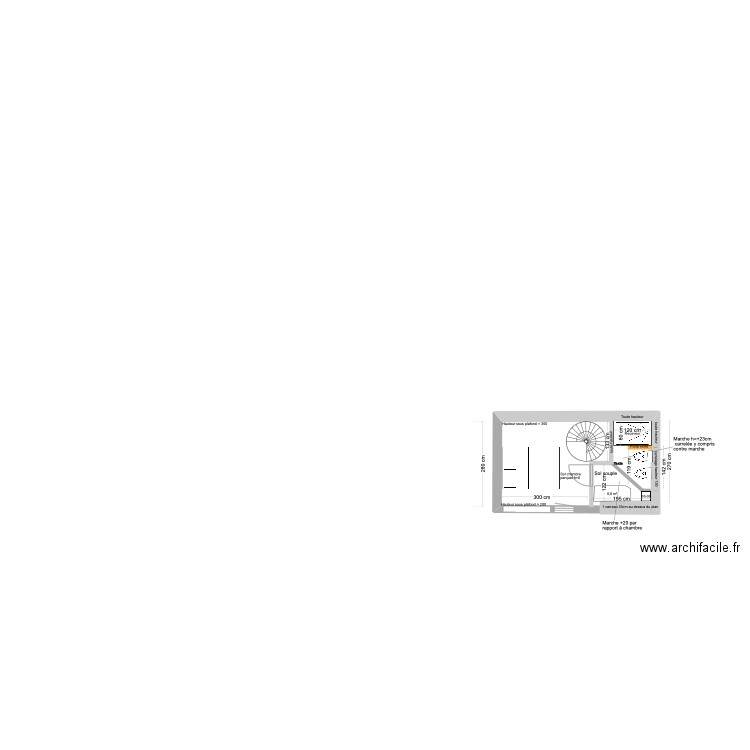 BSC sdb parentale carrelage V2. Plan de 0 pièce et 0 m2