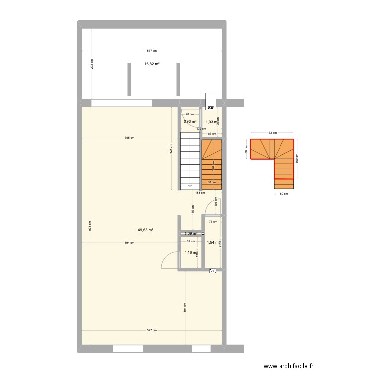 Banning 21 Rez 2 - Surfaces int -. Plan de 7 pièces et 71 m2