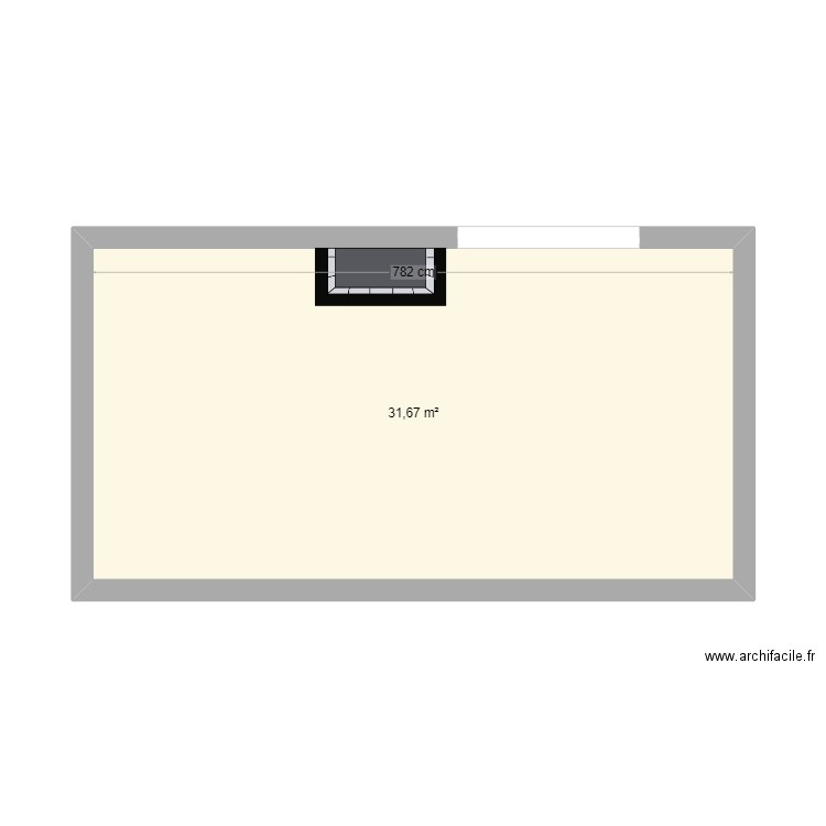 Maison maman. Plan de 1 pièce et 32 m2