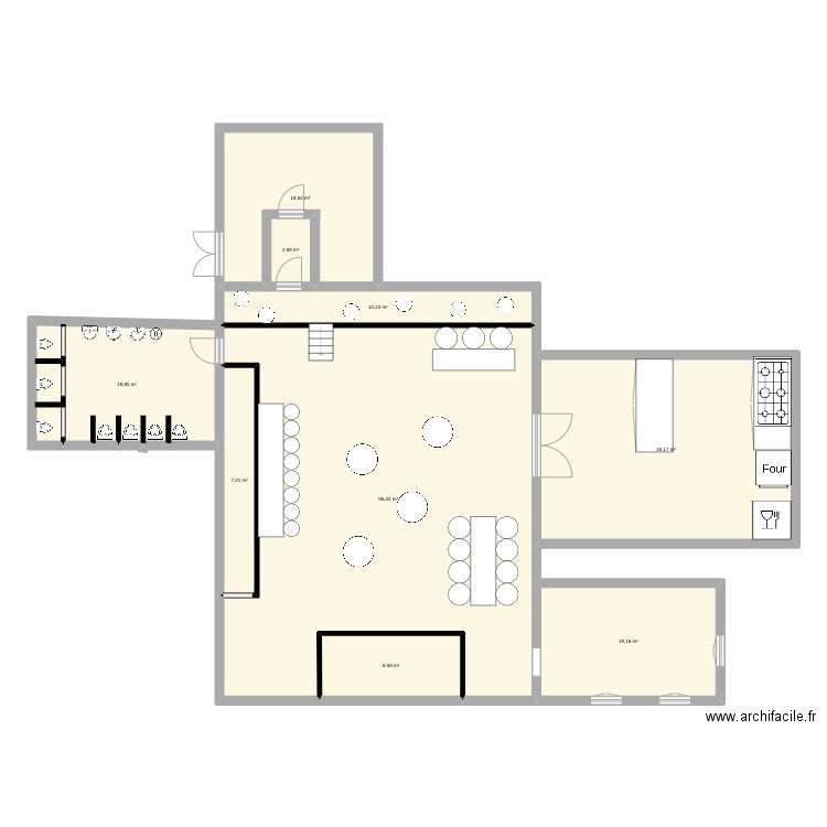 plan sinatra . Plan de 9 pièces et 227 m2