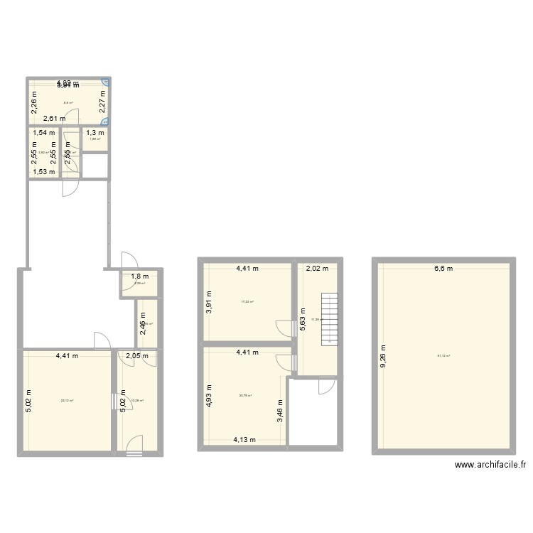 Maison Glageon 24. Plan de 12 pièces et 164 m2