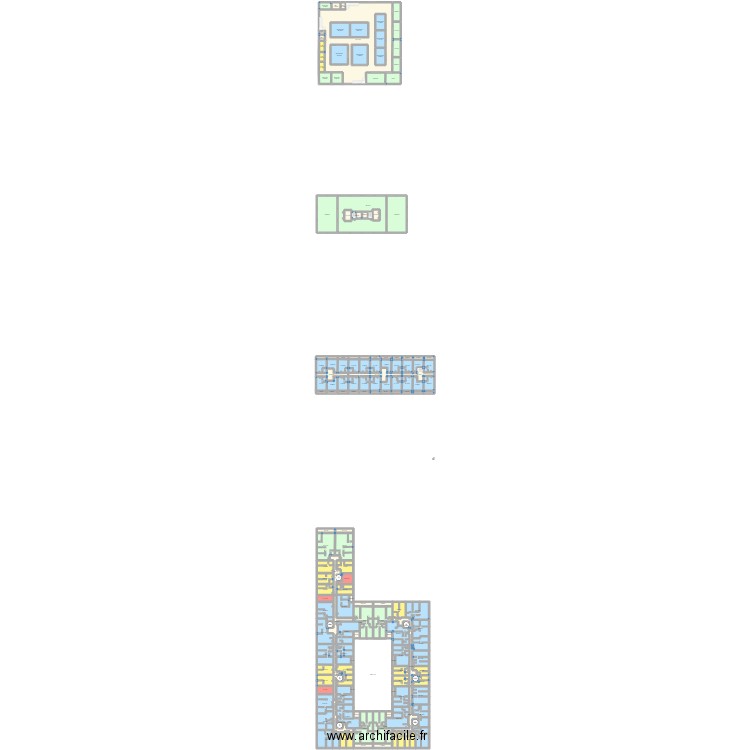 Exercice. Plan de 149 pièces et 7957 m2