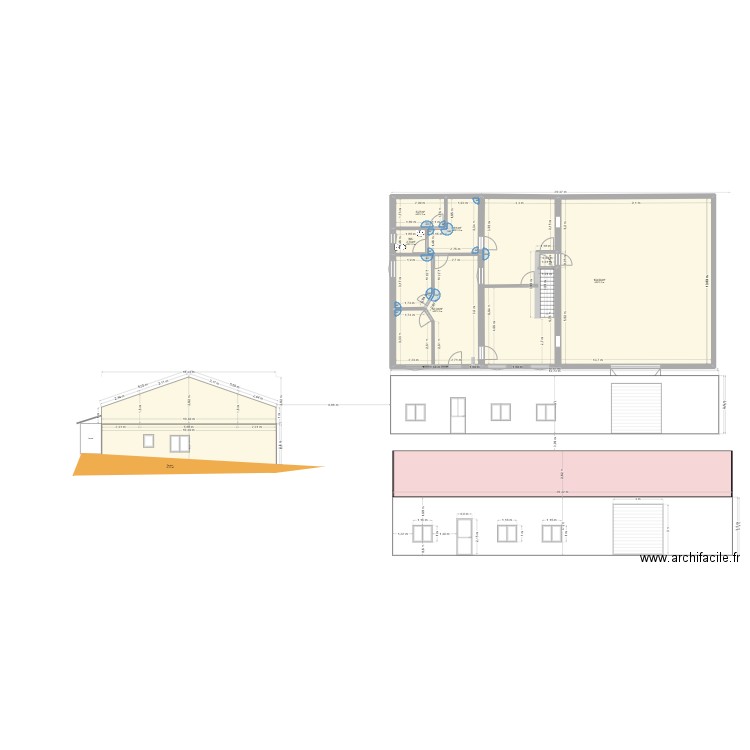 Saint bauzille modif. Plan de 5 pièces et 181 m2