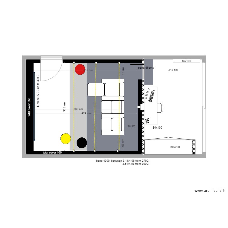 Matala cinema project 6. Plan de 2 pièces et 29 m2