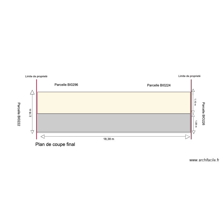 Clôture initiale. Plan de 0 pièce et 0 m2