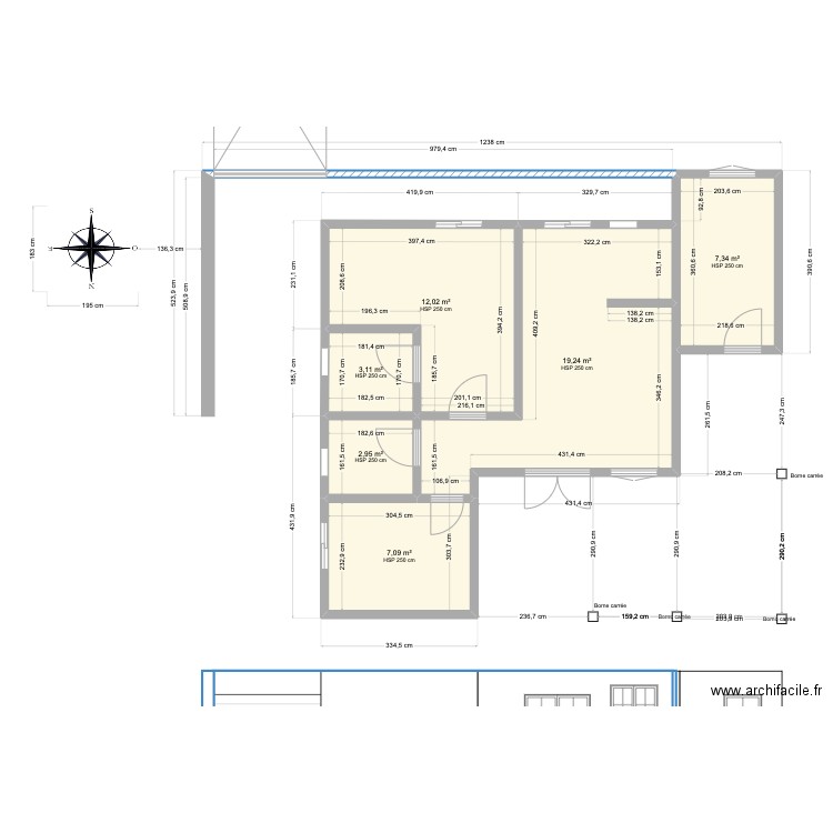 kodio_plan6. Plan de 6 pièces et 52 m2