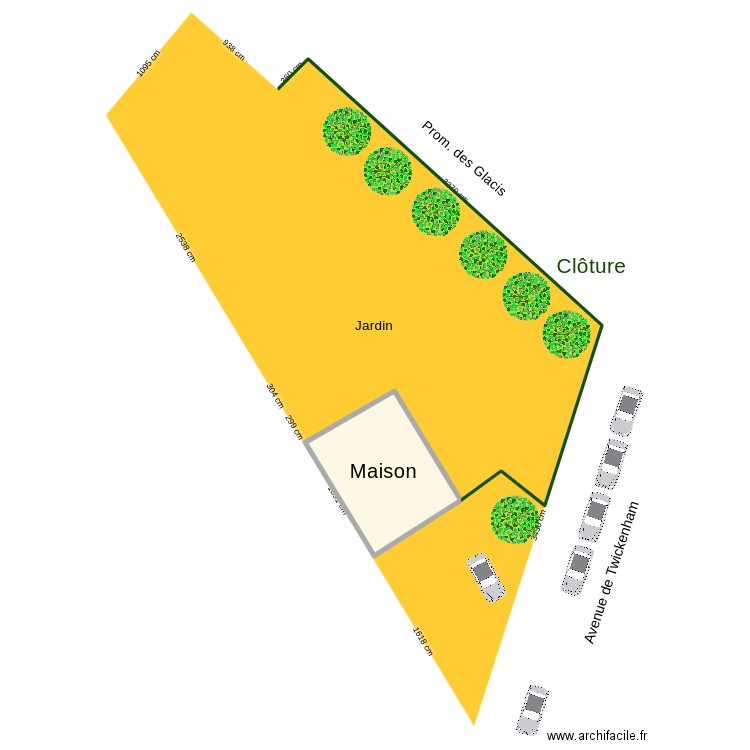 DOUAI. Plan de 1 pièce et 86 m2