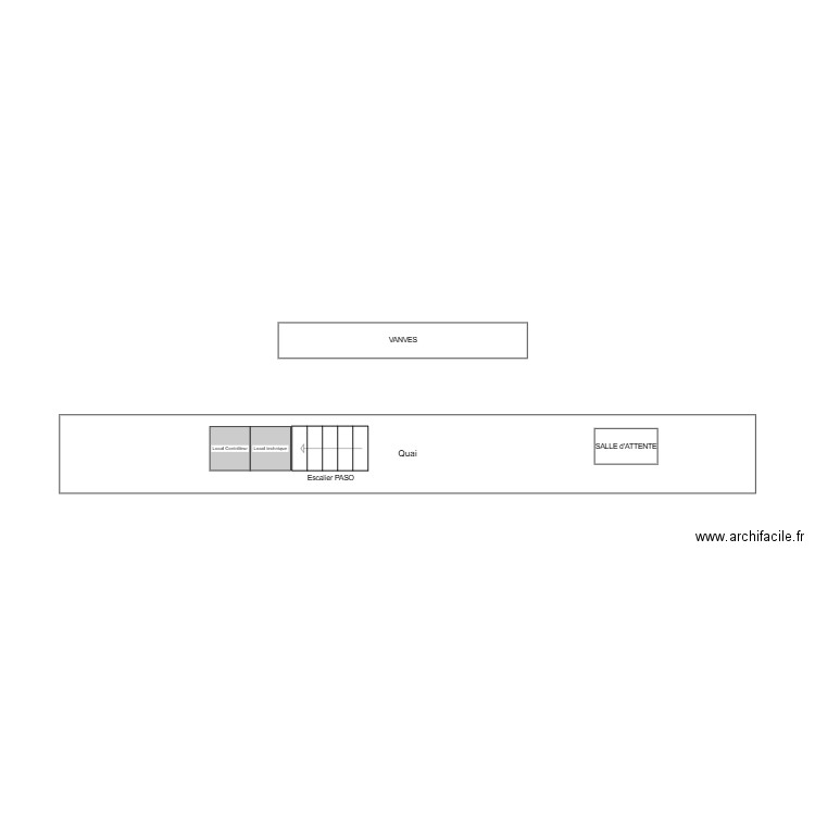 LOCAL SOUS les Escaliers. Plan de 0 pièce et 0 m2