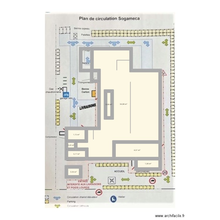 plan synerlink. Plan de 8 pièces et 45 m2