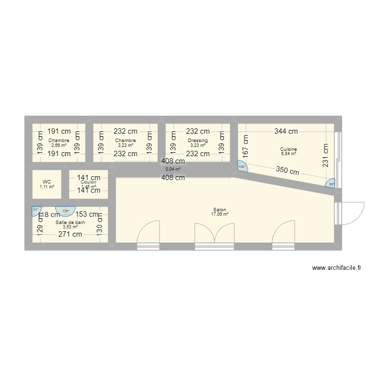 maison a ons en bray . Plan de 9 pièces et 39 m2