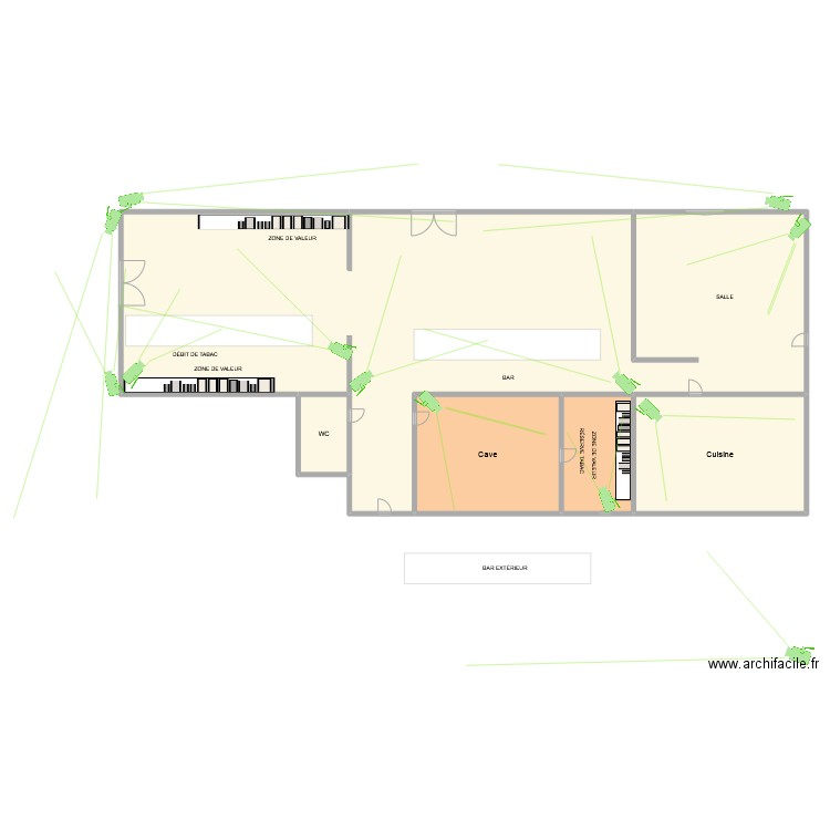 POUPEE VIDEO. Plan de 5 pièces et 1015 m2