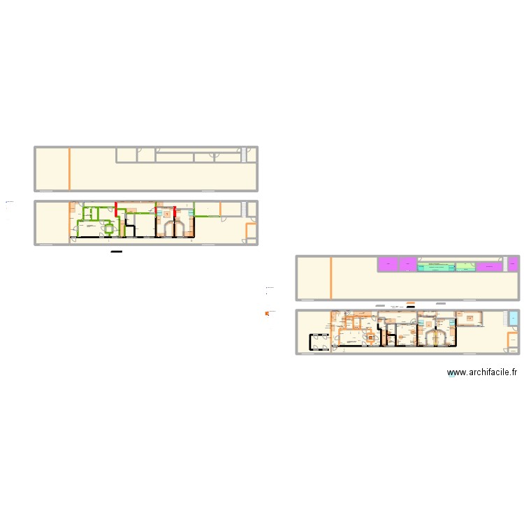 Nantes v7-implantation-autres. Plan de 62 pièces et 1326 m2