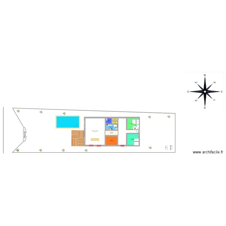 PLAN MOULIN. Plan de 9 pièces et 134 m2