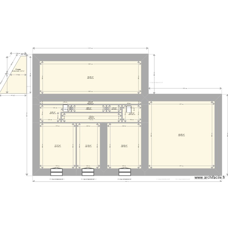 ML24015012. Plan de 23 pièces et 392 m2