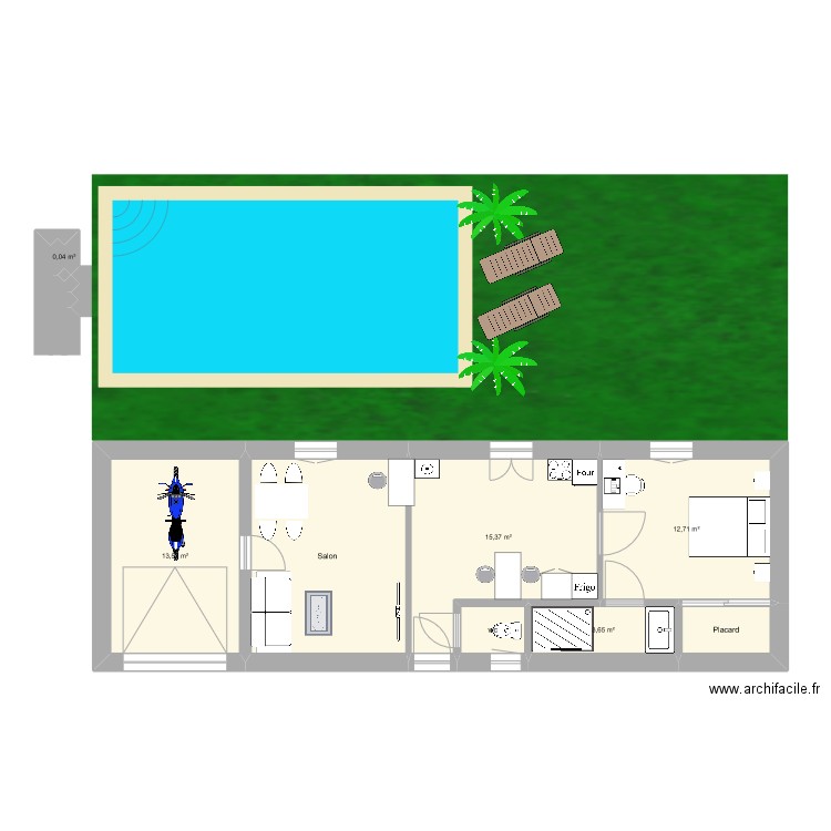 PASCUAL Mathis 2TNE1. Plan de 8 pièces et 65 m2