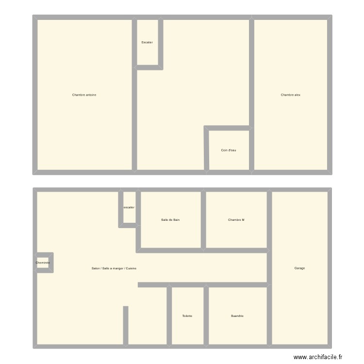 Maison . Plan de 13 pièces et 276 m2