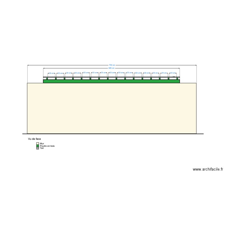 Abri vue arrière. Plan de 0 pièce et 0 m2