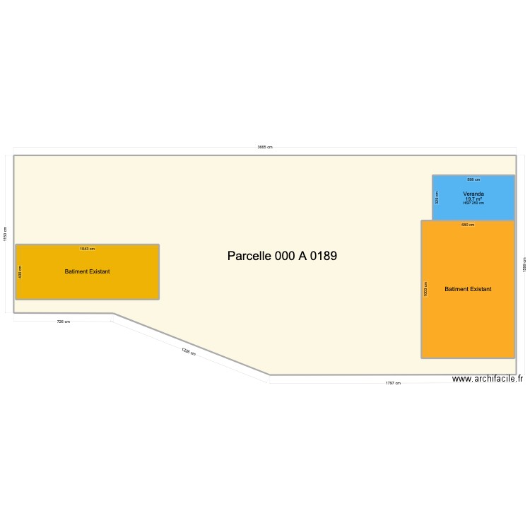 01 Plan Masse. Plan de 4 pièces et 657 m2