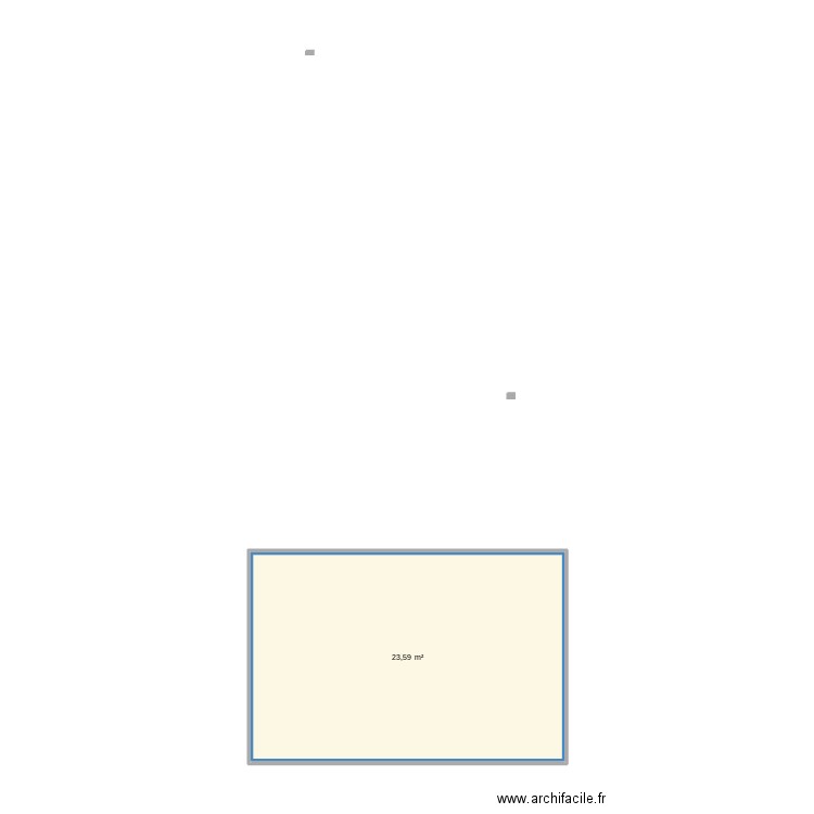 maison. Plan de 1 pièce et 24 m2