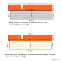 facade ouest avant et apres 10
