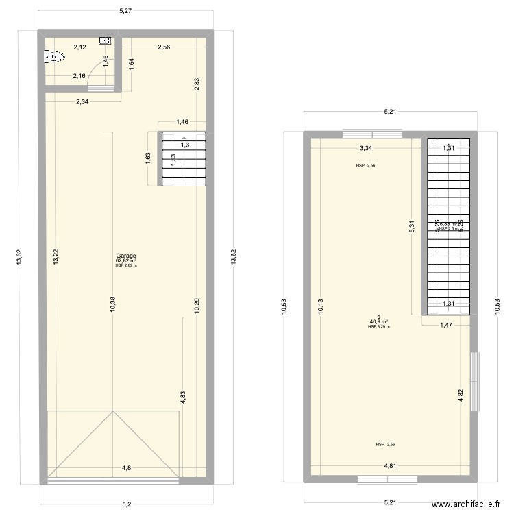 plan 1. dock normandie. Plan de 3 pièces et 111 m2