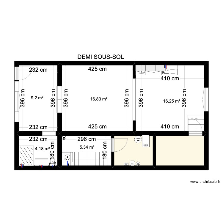 PLAN ALEX DSS.. Plan de 7 pièces et 61 m2